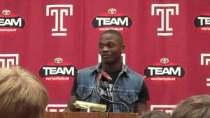 Khalif Herbin meets the media on Tuesday and talks about his time in witness protection.