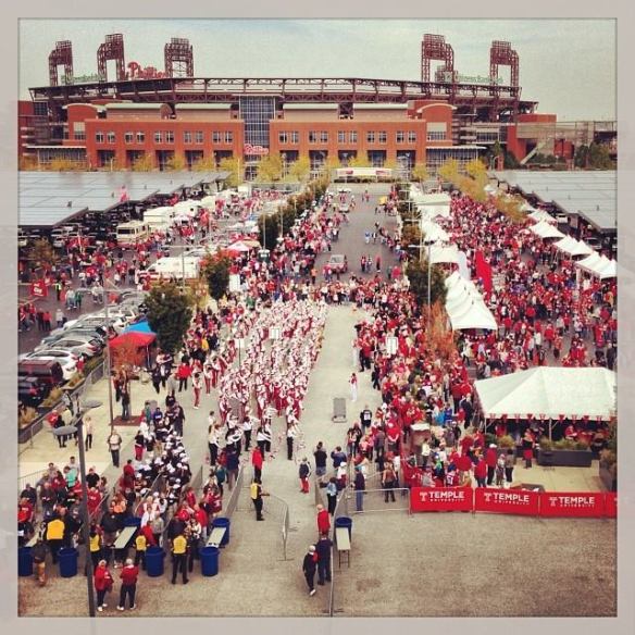 Great shot of the tailgate scene. You'll never find more Temple grads in one spot as you will at a TU football game.