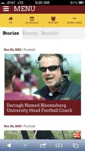 Paul Darragh finished his first season as head coach at Bloomsburg with a 10-2 record.