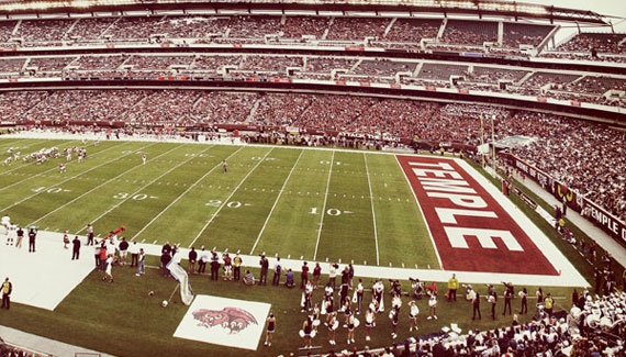 Unfortunately, we only see this much Cherry in the stands on Homecoming or Penn State games like this one in 2011.