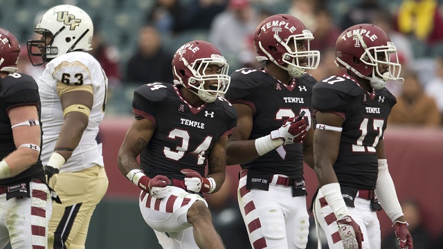 Click on the photo of Jahad Thomas after making a big stop in the UCF game last year for 5 things the Owls must do going forward.