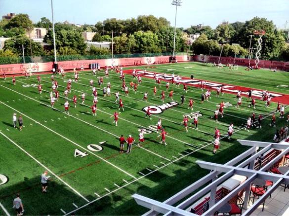 Owls began practice today for the big showdown 9/5/15.