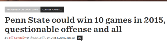 This according to SB Nation.