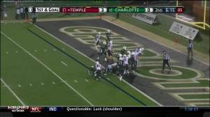 Kyle Friend blew a hole open here that 3 guys could have followed for a TD